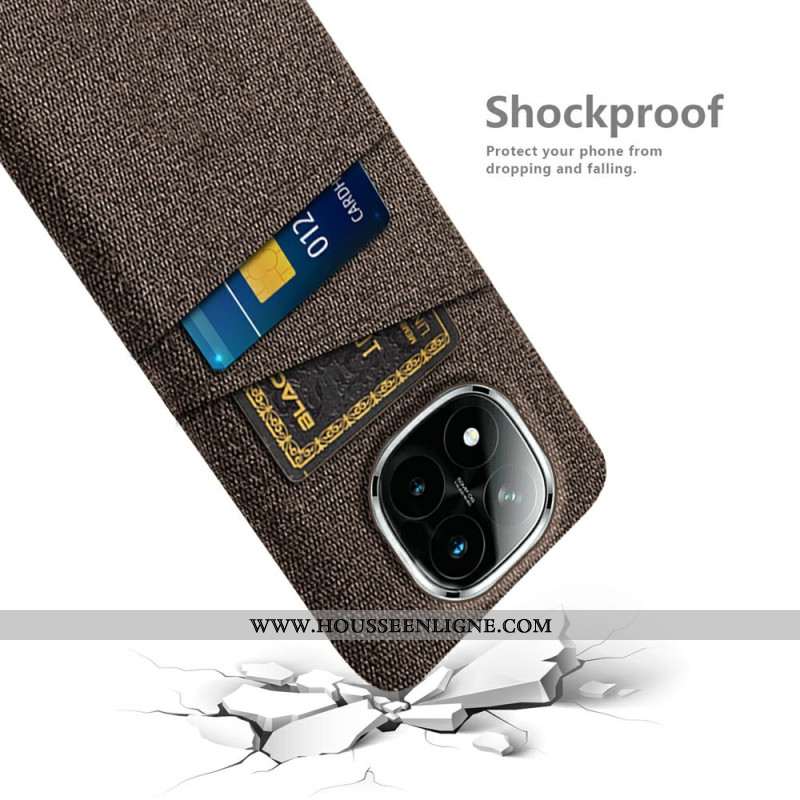 Coque Xiaomi Redmi Note 14 Pro Plus 5G Tissu Porte-Cartes