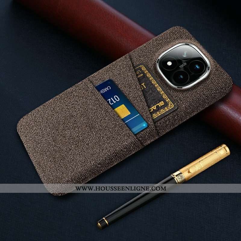 Coque Xiaomi Redmi Note 14 Pro Plus 5G Tissu Porte-Cartes