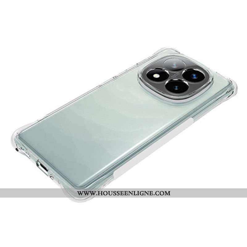 Coque Xiaomi Redmi Note 14 Pro Plus 5G Transparente Renforcée avec Protecteur Écran en Verre Trempé