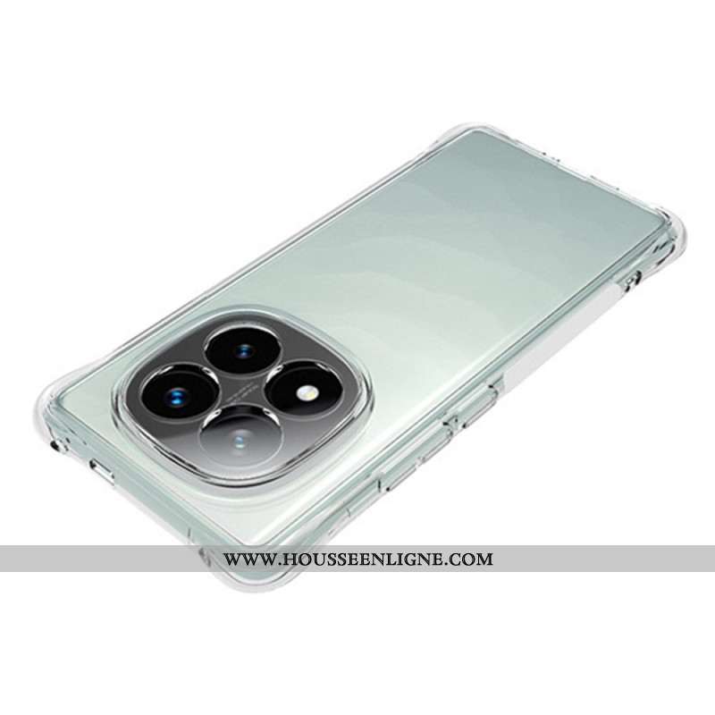 Coque Xiaomi Redmi Note 14 Pro Plus 5G Transparente Renforcée avec Protecteur Écran en Verre Trempé