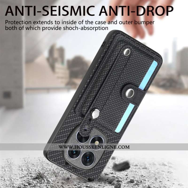 Coque Xiaomi Redmi Note 14 Pro Plus 5G avec Porte-Cartes et Sangle Manuelle