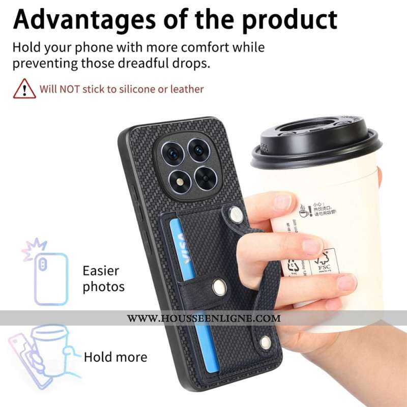 Coque Xiaomi Redmi Note 14 Pro Plus 5G avec Porte-Cartes et Sangle Manuelle