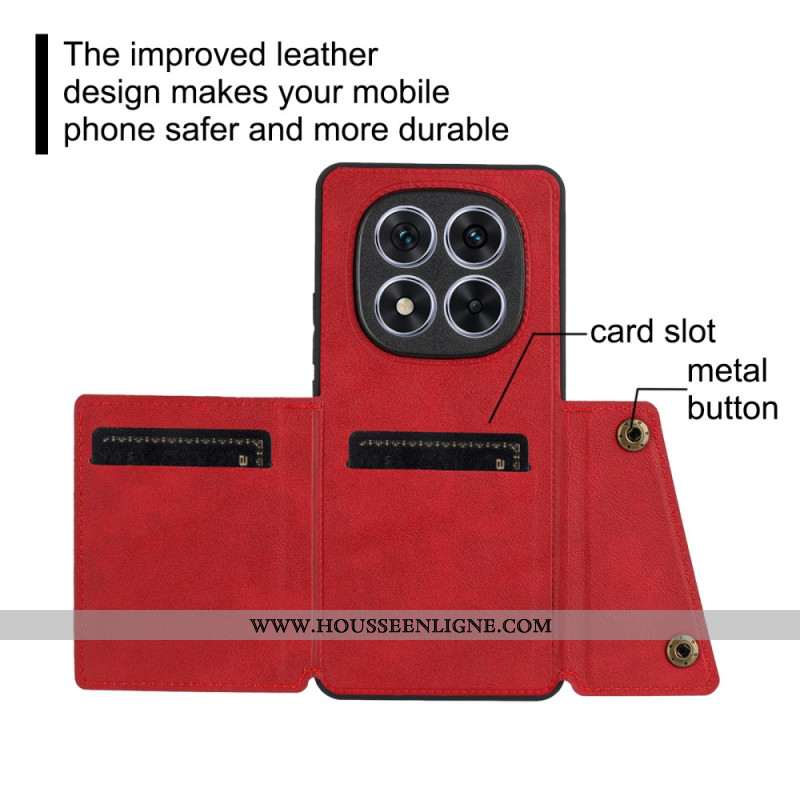 Coque Xiaomi Redmi Note 15 5G / 4G / Poco M8 5G Porte-Cartes et Support Intégré