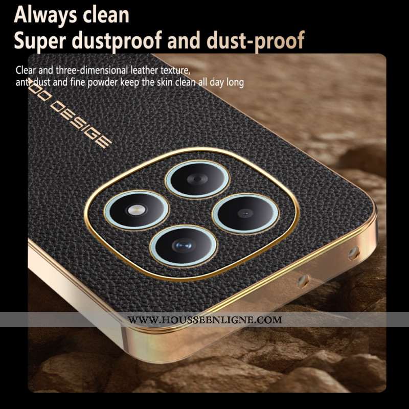 Coque Xiaomi Redmi Note 15 5G / 4G / Poco M8 5G Texture Litchi Anti-Rayures