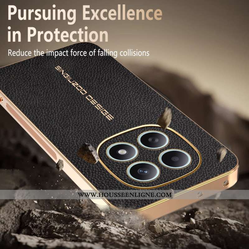 Coque Xiaomi Redmi Note 15 5G / 4G / Poco M8 5G Texture Litchi Anti-Rayures