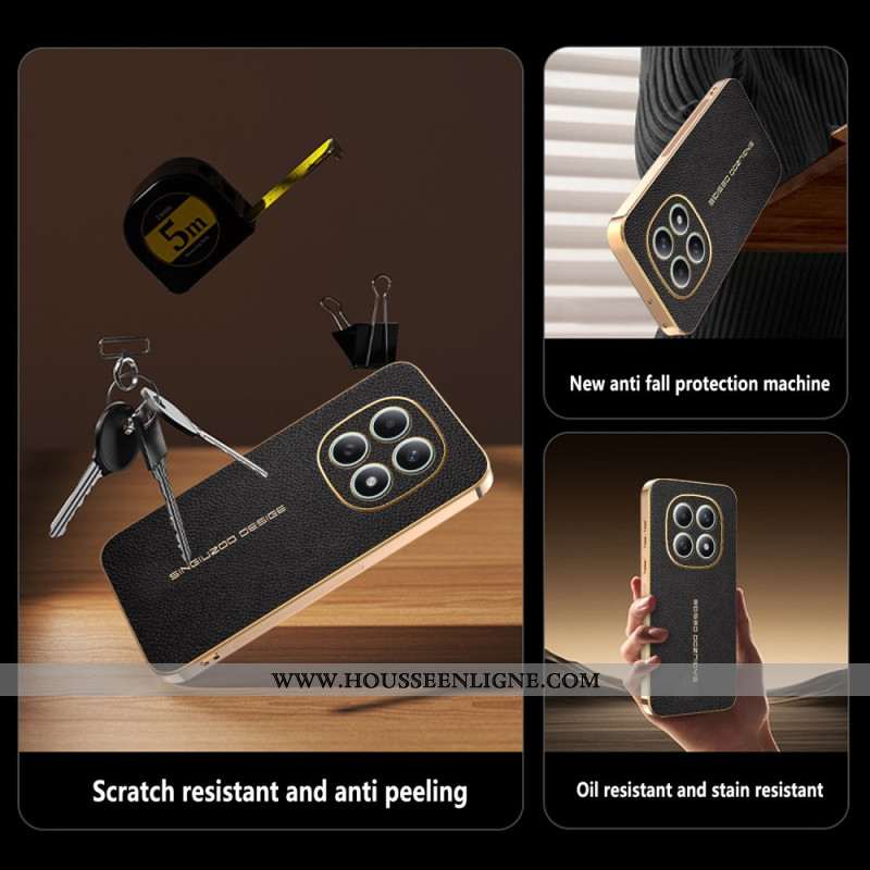 Coque Xiaomi Redmi Note 15 5G / 4G / Poco M8 5G Texture Litchi Anti-Rayures