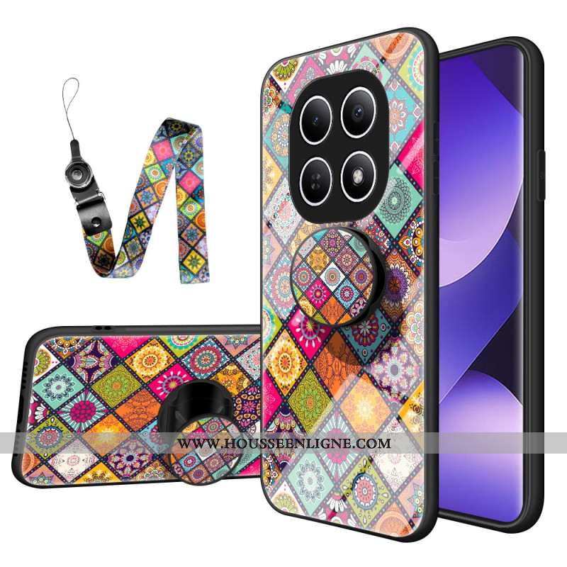 Coque Xiaomi Redmi Note 15 5G / Poco M8 5G Support et Lanière Patchwork