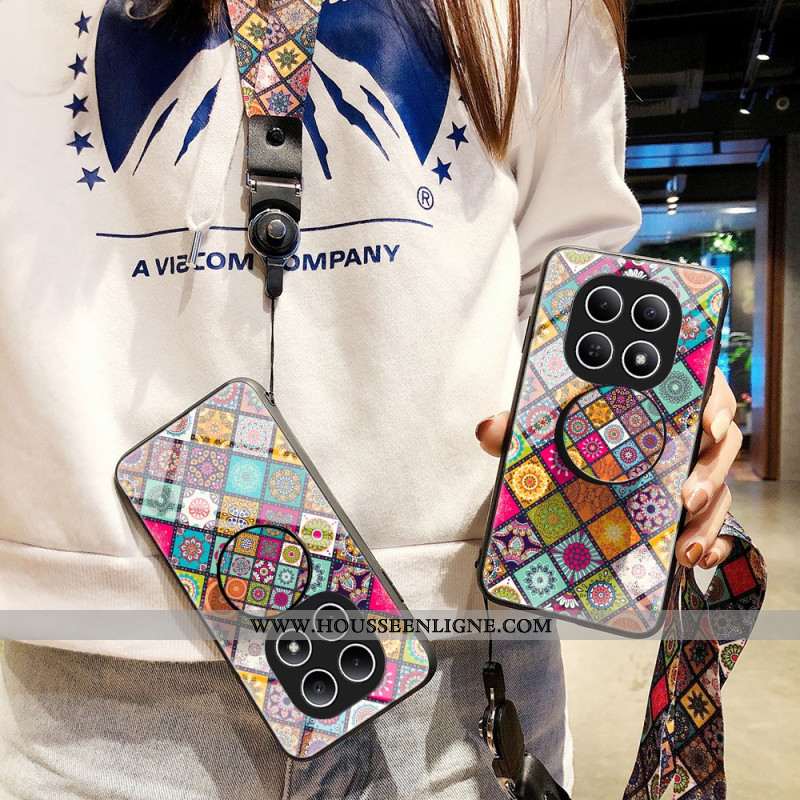 Coque Xiaomi Redmi Note 15 5G / Poco M8 5G Support et Lanière Patchwork