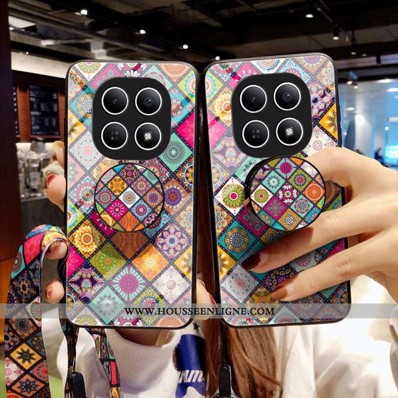 Coque Xiaomi Redmi Note 15 5G / Poco M8 5G Support et Lanière Patchwork