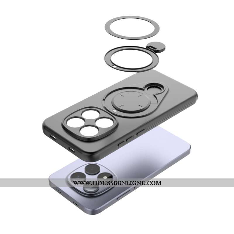Coque Xiaomi Redmi Note 15 Pro 5G Anneau Support Magnétique Rotatif