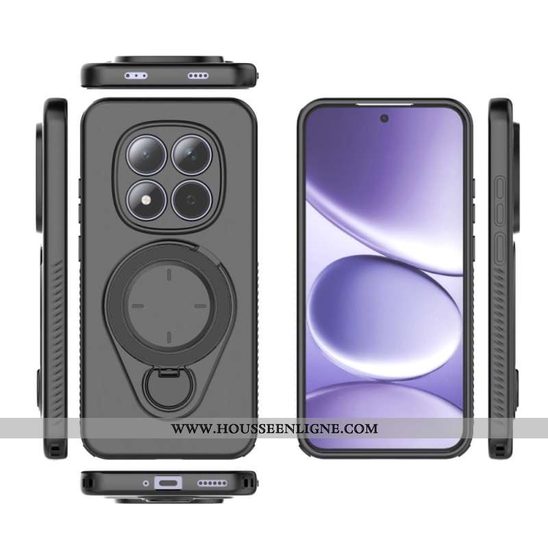 Coque Xiaomi Redmi Note 15 Pro 5G Anneau Support Magnétique Rotatif