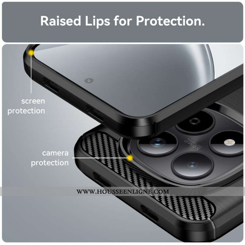 Coque Xiaomi Redmi Note 15 Pro 5G Fibre Carbone Brossée