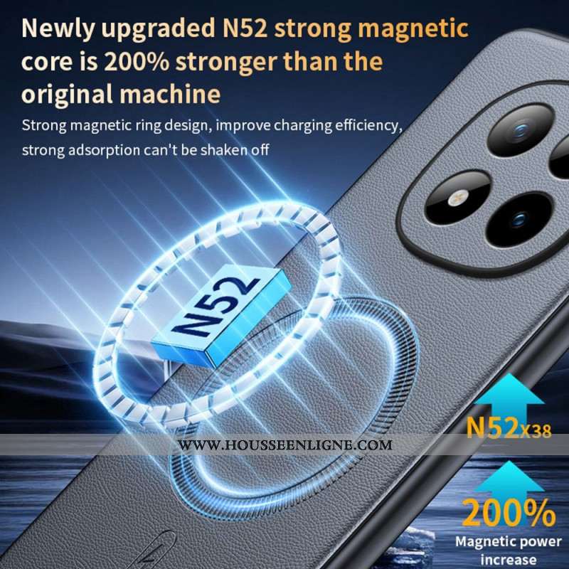 Coque Xiaomi Redmi Note 15 Pro 5G Magnétique Finition Cuir Premium