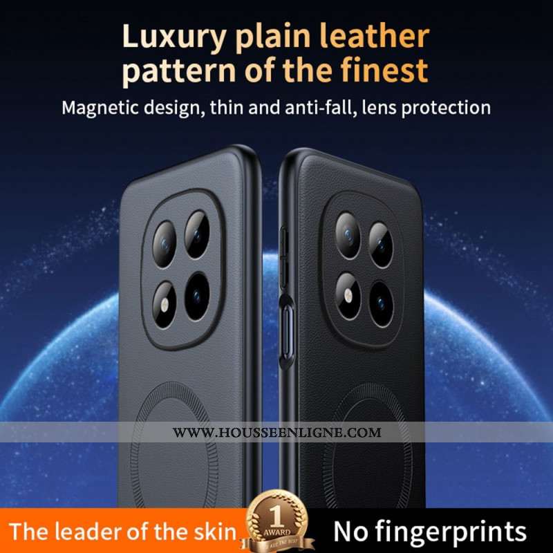 Coque Xiaomi Redmi Note 15 Pro 5G Magnétique Finition Cuir Premium