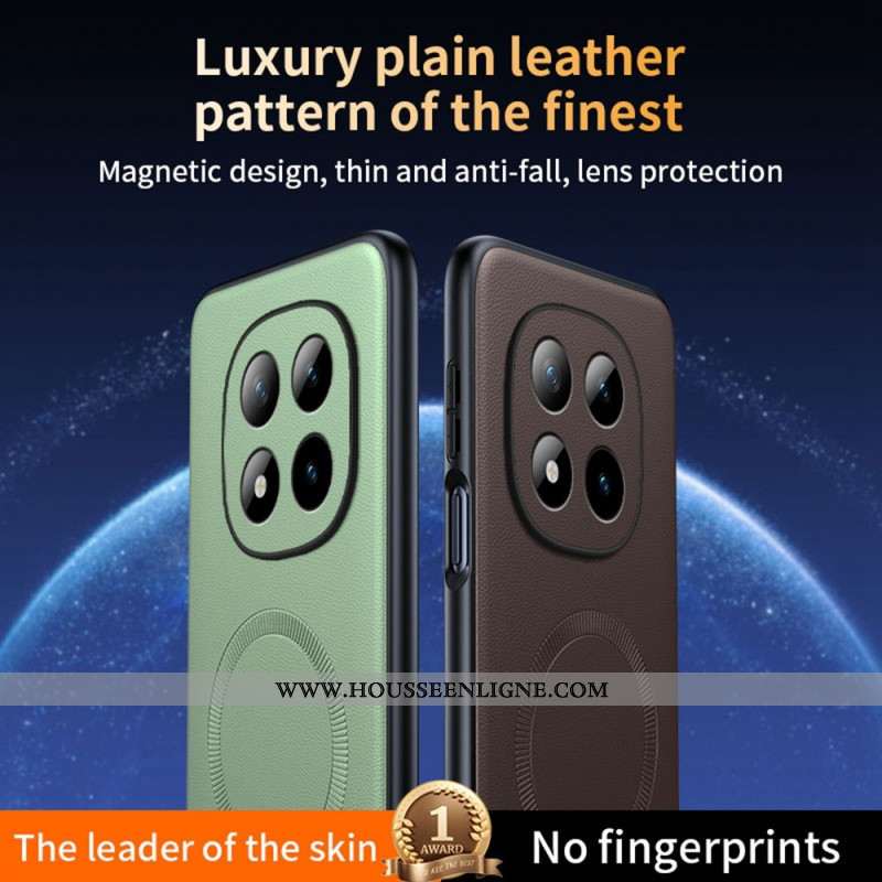 Coque Xiaomi Redmi Note 15 Pro 5G Magnétique Finition Cuir Premium