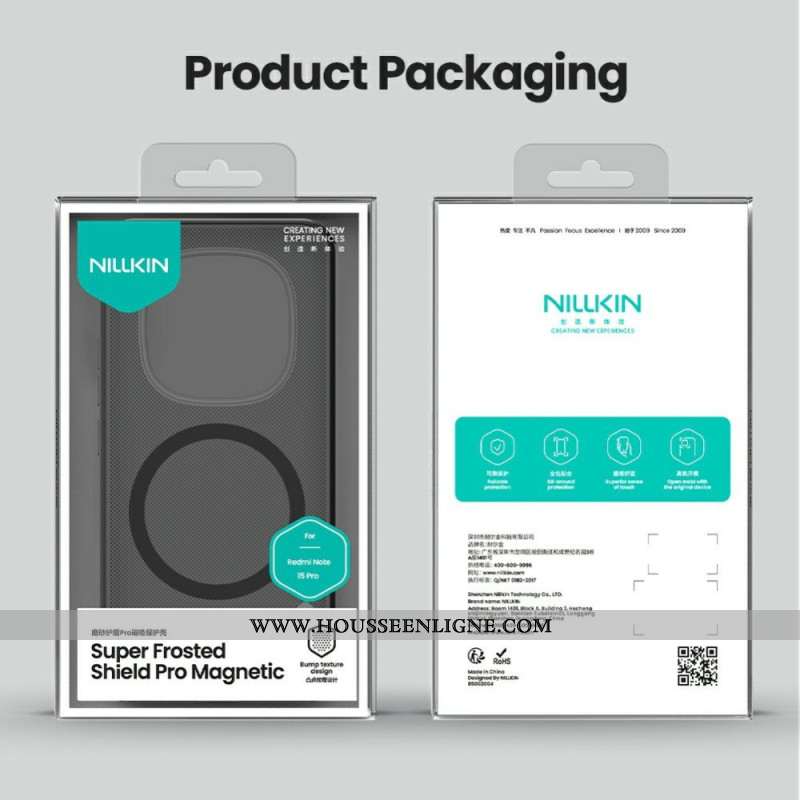 Coque Xiaomi Redmi Note 15 Pro 5G Magnétique Super Frosted Shield Pro NILLKIN