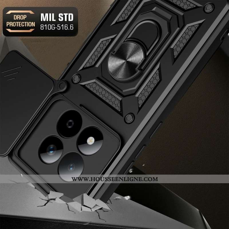 Coque Xiaomi Redmi Note 15 Pro 5G Protection Caméra Coulissante et Support