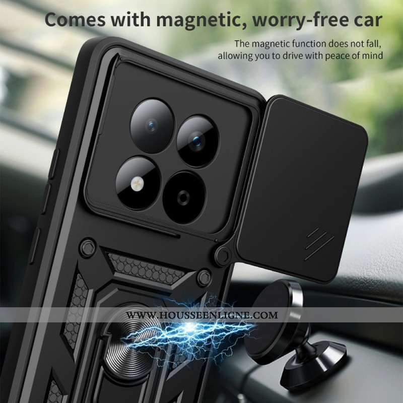 Coque Xiaomi Redmi Note 15 Pro 5G Protection Caméra Coulissante et Support