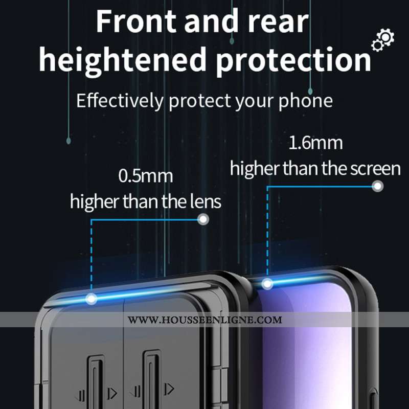 Coque Xiaomi Redmi Note 15 Pro 5G Ring Résistante avec Cache-Objectif