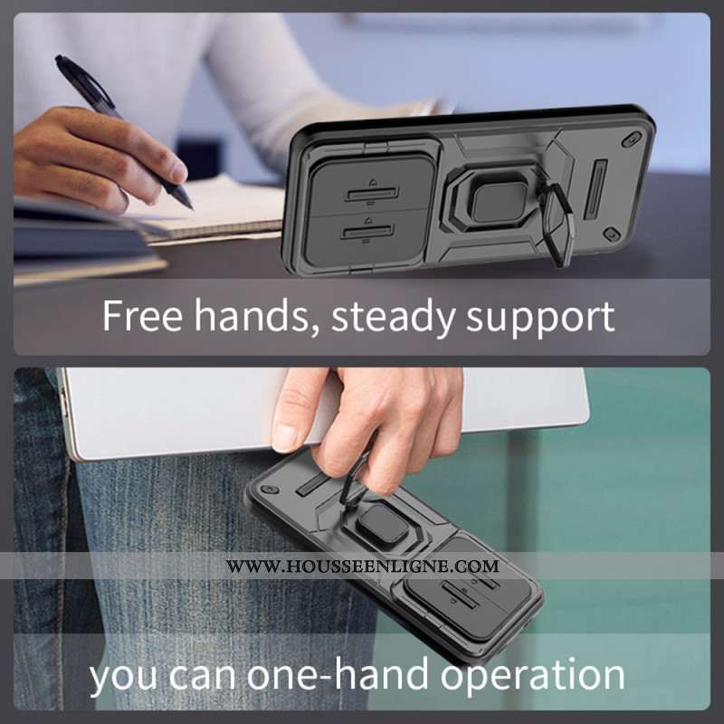 Coque Xiaomi Redmi Note 15 Pro 5G Ring Résistante avec Cache-Objectif