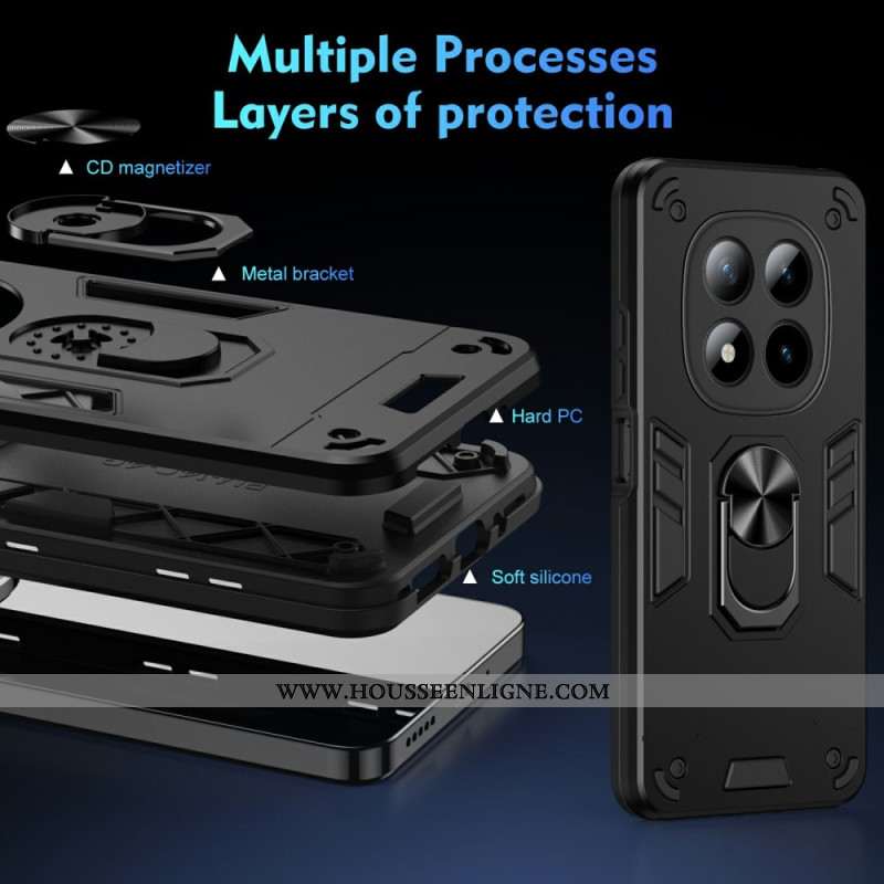 Coque Xiaomi Redmi Note 15 Pro Plus 5G / Poco M8 Pro 5G Anneau Support et Protection Renforcée