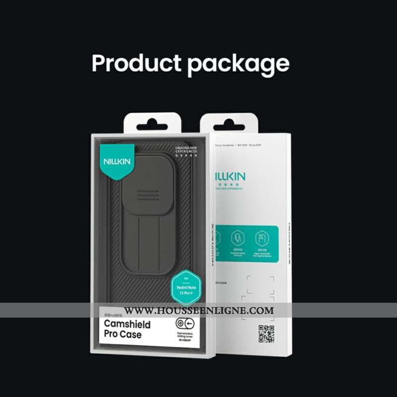 Coque Xiaomi Redmi Note 15 Pro Plus 5G / Poco M8 Pro 5G Camshield Pro avec Protection Caméra NILLKIN