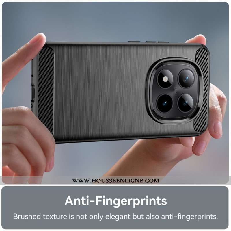 Coque Xiaomi Redmi Note 15 Pro Plus 5G / Poco M8 Pro 5G Fibre Carbone Brossée