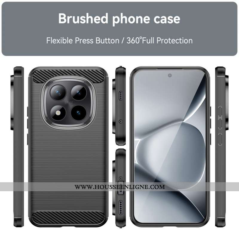 Coque Xiaomi Redmi Note 15 Pro Plus 5G / Poco M8 Pro 5G Fibre Carbone Brossée