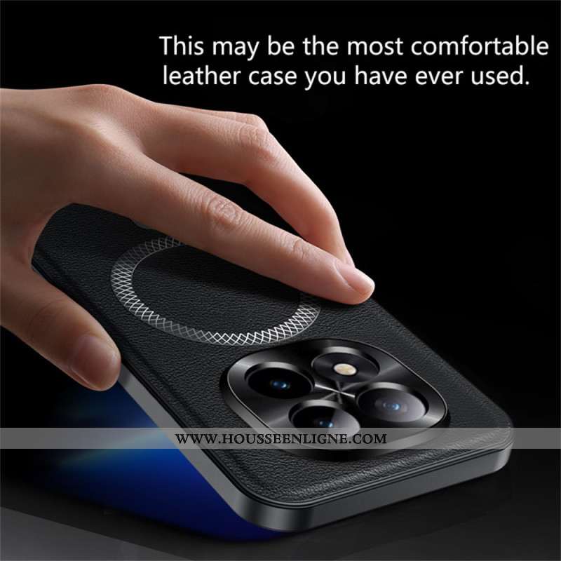 Coque Xiaomi Redmi Note 15 Pro Plus 5G / Poco M8 Pro 5G Magnétique Effet Cuir