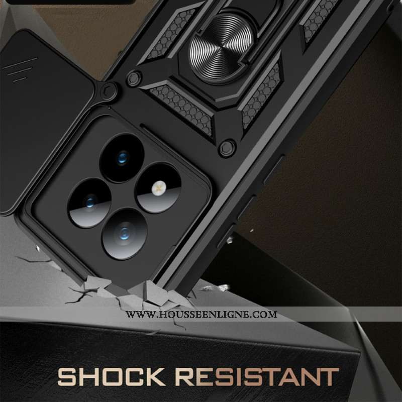 Coque Xiaomi Redmi Note 15 Pro Plus 5G / Poco M8 Pro 5G Protection Caméra Coulissante et Support Int