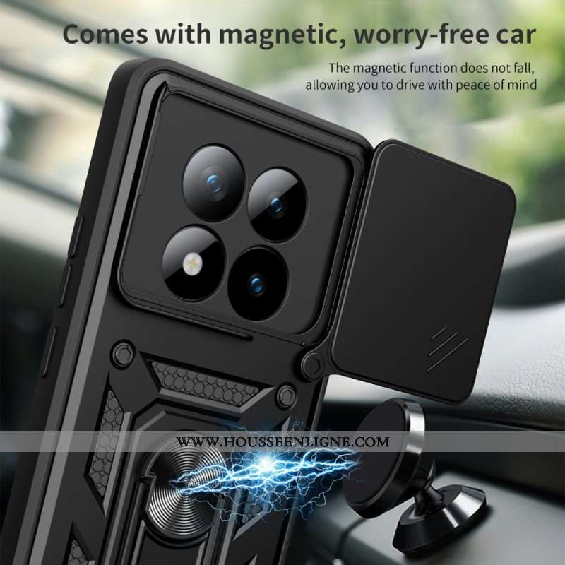 Coque Xiaomi Redmi Note 15 Pro Plus 5G / Poco M8 Pro 5G Protection Caméra Coulissante et Support Int