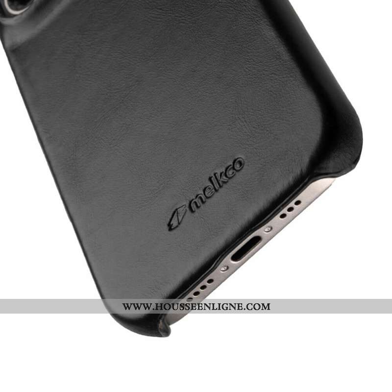 Coque iPhone 17 Compatible MagSafe Cuir Ciré
