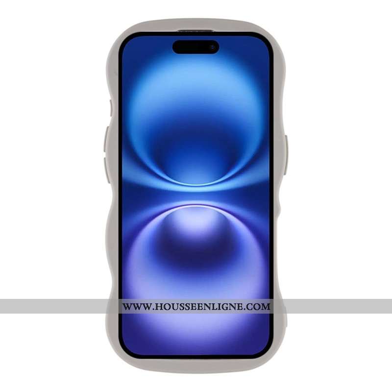 Coque iPhone 17 Compatible MagSafe Fantaisie Ondulation