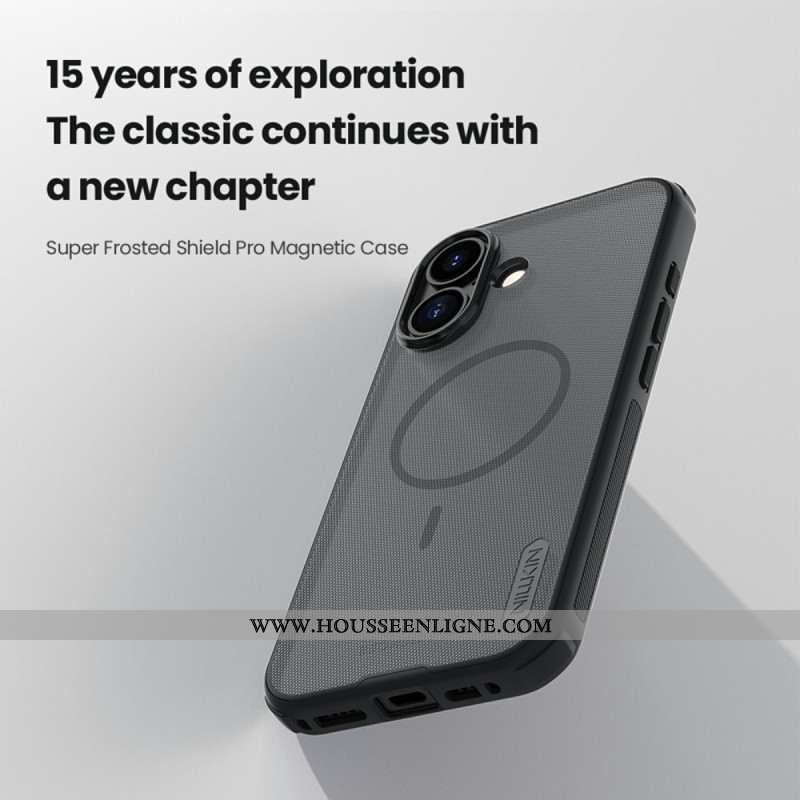 Coque iPhone 17 Compatible MagSafe Frosted Shield Pro NILLKIN