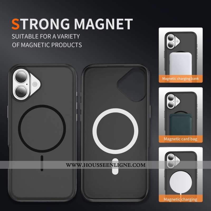 Coque iPhone 17 Compatible MagSafe Hybride Antichoc