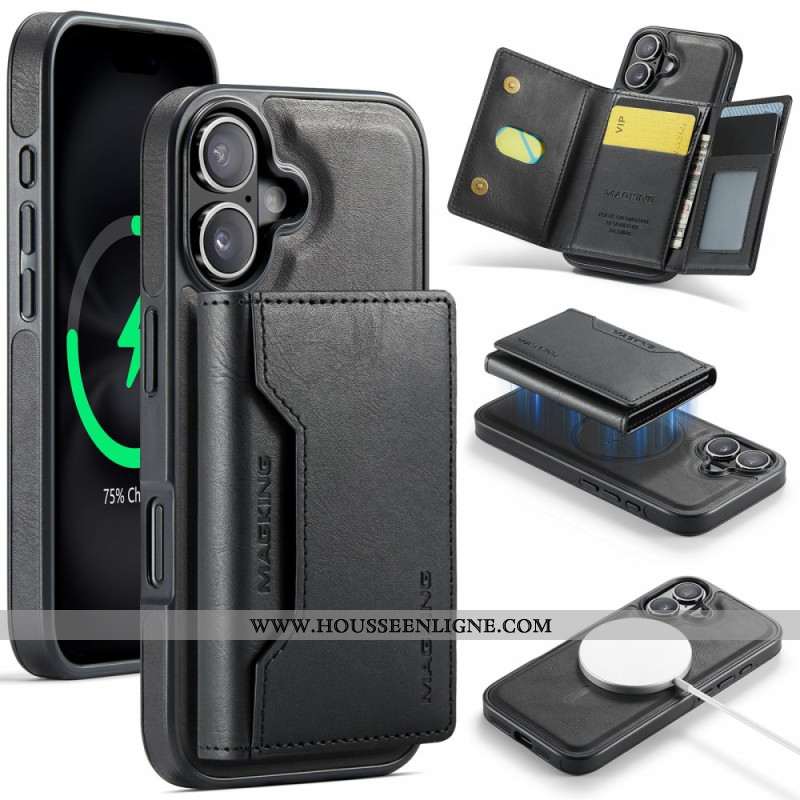 Coque iPhone 17 Compatible MagSafe Porte-Cartes Détachable MAGKING