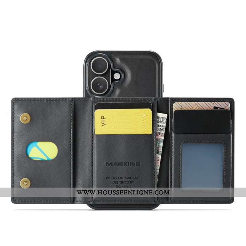 Coque iPhone 17 Compatible MagSafe Porte-Cartes Détachable MAGKING