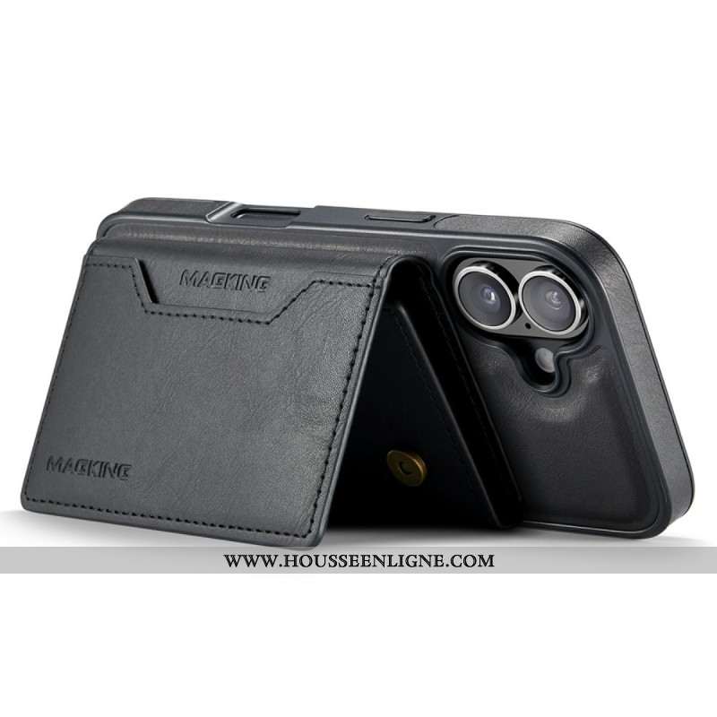 Coque iPhone 17 Compatible MagSafe Porte-Cartes Détachable MAGKING