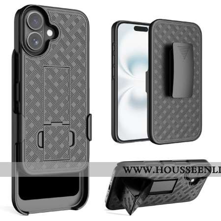 Coque iPhone 17 Coulissante avec Béquille et Clip