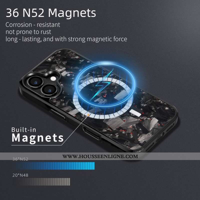Coque iPhone 17 MagSafe Fibre d'Aramide Forgée