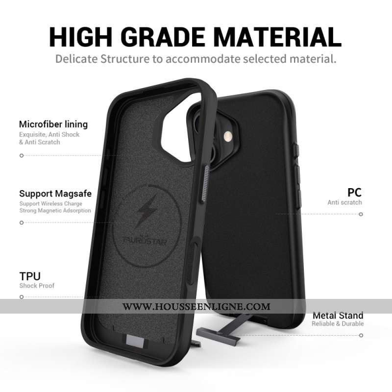 Coque iPhone 17 MagSafe avec Support Intégré