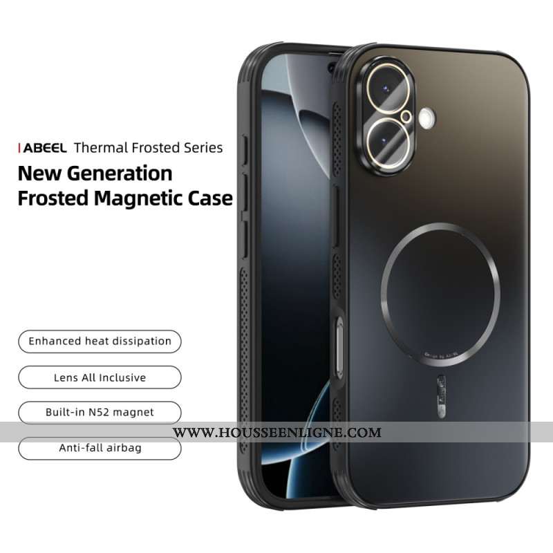 Coque iPhone 17 Magnétique Effet Glacé ABEEL