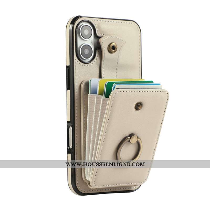 Coque iPhone 17 Multi-Cartes et Bandoulière