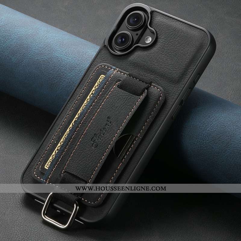 Coque iPhone 17 Porte-Cartes Design Rétro