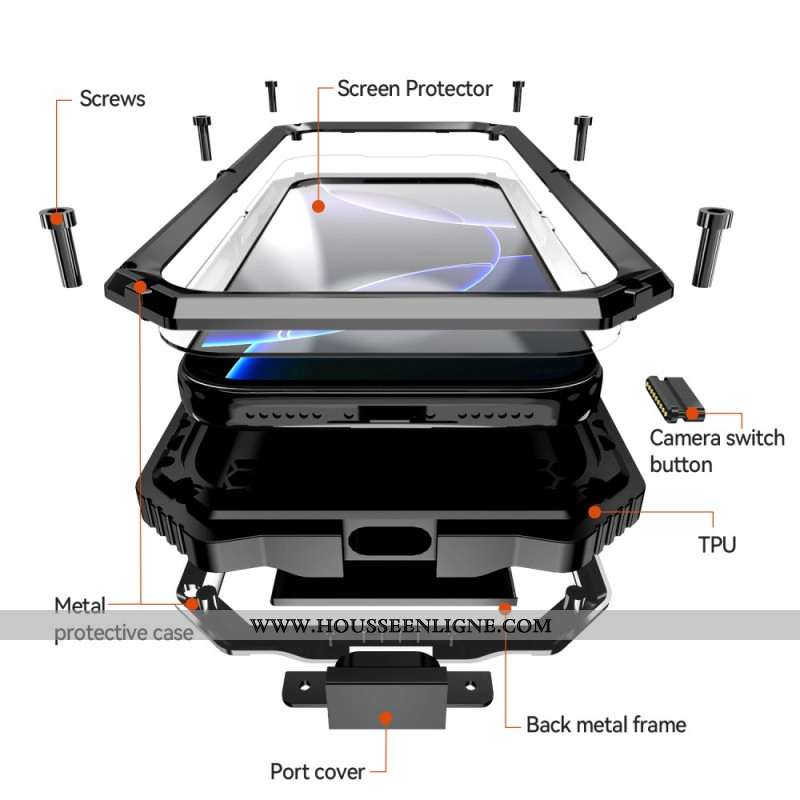 Coque iPhone 17 Pro Armure R-JUST