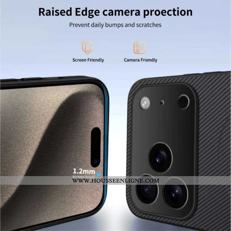 Coque iPhone 17 Pro Compatible MagSafe Carbone