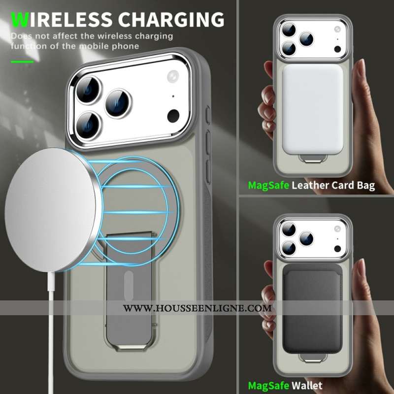 Coque iPhone 17 Pro Compatible MagSafe avec Support
