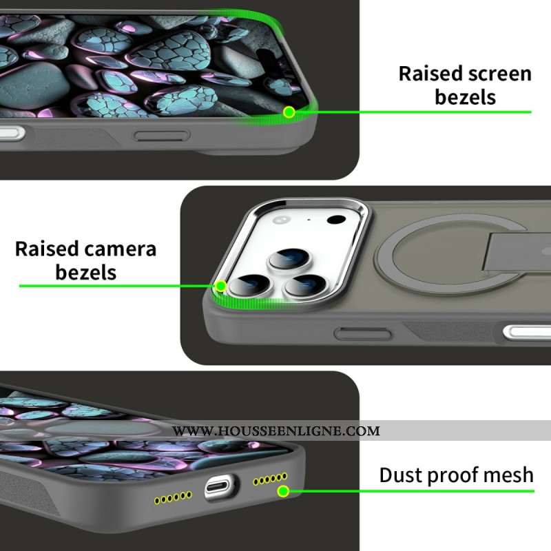 Coque iPhone 17 Pro Compatible MagSafe avec Support