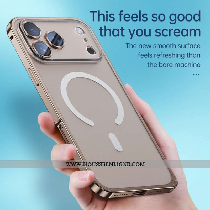 Coque iPhone 17 Pro Compatible avec MagSafe avec Verrou de Sécurité