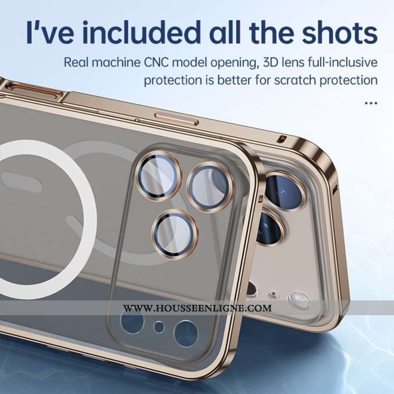 Coque iPhone 17 Pro Compatible avec MagSafe avec Verrou de Sécurité